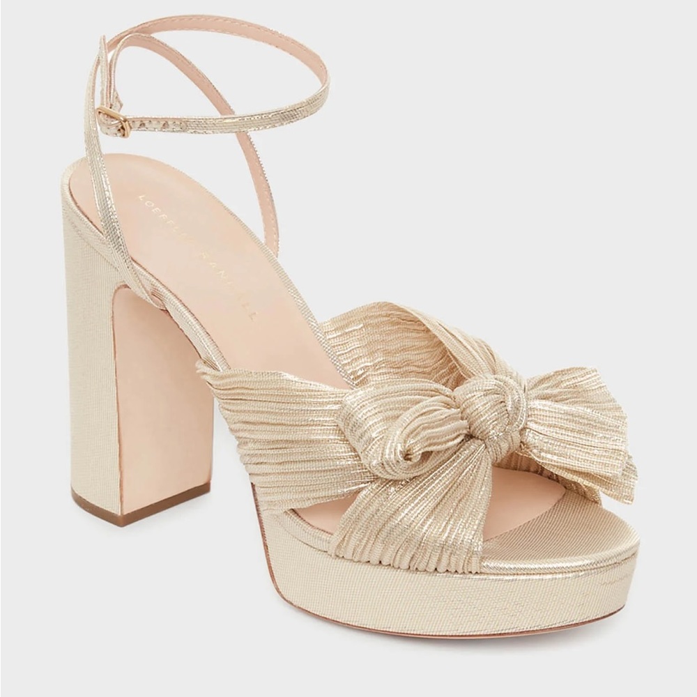 NWT Loeffler Randall Natalia Heels in platinum